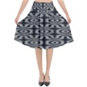 Monochrome Centipede Arabesque Flared Midi Skirt View1