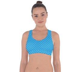 Mini White Polkadots On Oktoberfest Bavarian Blue Cross String Back Sports Bra by PodArtist