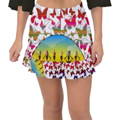 African Americn Art African American Women Fishtail Mini Chiffon Skirt by AlteredStates