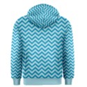 Chevron Mermaid Pattern Men s Zipper Hoodie View2