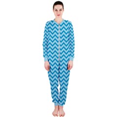 Chevron Mermaid Pattern Onepiece Jumpsuit (ladies)  by emilyzragz