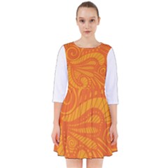 Pop Orange Smock Dress by ArtByAmyMinori