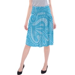 Pop Sky Midi Beach Skirt by ArtByAmyMinori