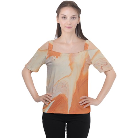 Fire Fall Cutout Shoulder Tee by WILLBIRDWELL