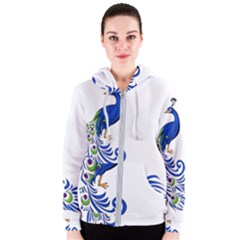 Venus Peacock Women s Zipper Hoodie by amazinganimals