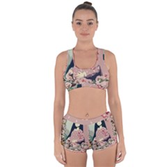 Rose Floral Doll Racerback Boyleg Bikini Set by snowwhitegirl