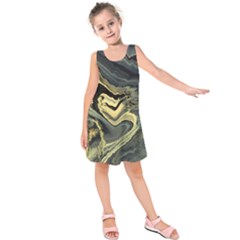 Yellow Nebula Kids  Sleeveless Dress by WILLBIRDWELL