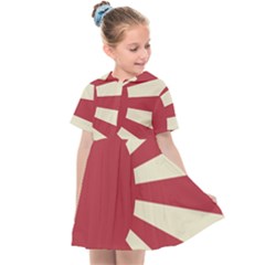 Rising Sun Flag Kids  Sailor Dress by Valentinaart