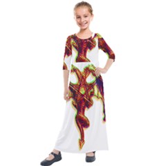 Demon Kids  Quarter Sleeve Maxi Dress by ShamanSociety