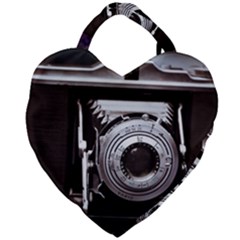 Vintage Camera Giant Heart Shaped Tote by snowwhitegirl