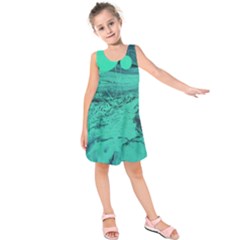 Neon Bubbles 2 Kids  Sleeveless Dress by WILLBIRDWELL