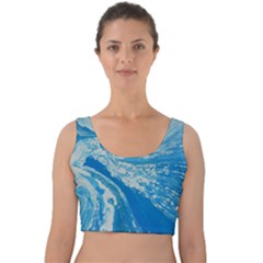 Sea Serpent Velvet Crop Top by WILLBIRDWELL