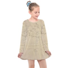 Background 1775382 1920 Kids  Long Sleeve Dress by vintage2030