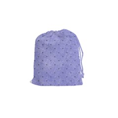 Dot Blue Drawstring Pouch (small) by vintage2030