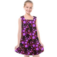 Purple Red  Roses Kids  Cross Back Dress by snowwhitegirl