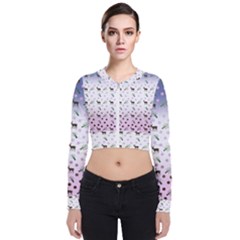 Ombre Deer Pattern Zip Up Bomber Jacket by snowwhitegirl