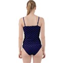 Little  Dots Navy Blue Cut Out Top Tankini Set View2