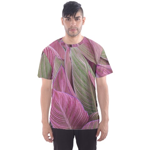 Pink Leaves Men s Sports Mesh Tee by snowwhitegirl