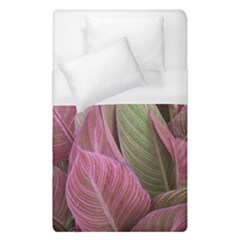 Pink Leaves Duvet Cover (single Size) by snowwhitegirl