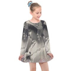 Vintage 1501540 1920 Kids  Long Sleeve Dress by vintage2030