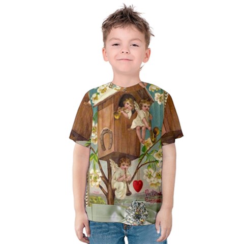 Valentine 1171220 1920 Kids  Cotton Tee by vintage2030
