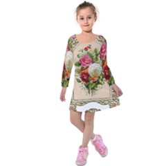 Ornate 1171145 1280 Kids  Long Sleeve Velvet Dress by vintage2030