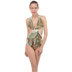 Easter 1225826 1280 Halter Front Plunge Swimsuit by vintage2030