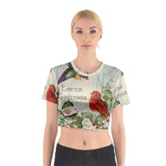 Easter 1225824 1280 Cotton Crop Top by vintage2030