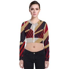 Fabric Textile Design Zip Up Bomber Jacket by Sapixe