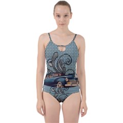 Retro 1107633 1920 Cut Out Top Tankini Set by vintage2030