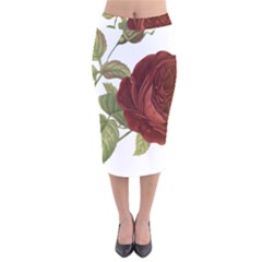 Rose 1077964 1280 Velvet Midi Pencil Skirt by vintage2030