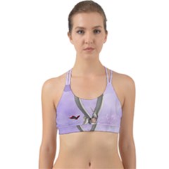 Cute Little Pegasus With Butterflies Back Web Sports Bra by FantasyWorld7