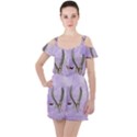 Cute Little Pegasus With Butterflies Ruffle Cut Out Chiffon Playsuit View1