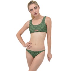 Damask Green The Little Details Bikini Set by vintage2030