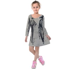 Vintage 1060195 1920 Kids  Long Sleeve Velvet Dress by vintage2030