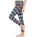 Three Color Ombre Cassette Lightweight Velour Classic Yoga Leggings View3