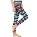 Three Color Ombre Cassette Lightweight Velour Classic Yoga Leggings View4