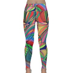 Wild Love  Lightweight Velour Classic Yoga Leggings by nicholakarma