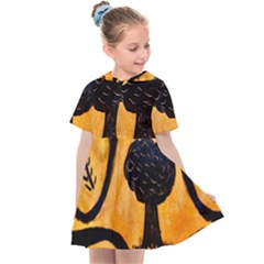 Ceramic Tree Smudge Kids  Sailor Dress by DeneWestUK