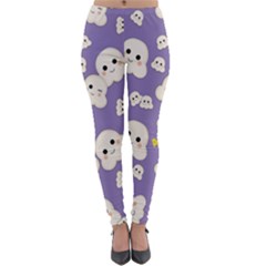 Cute Kawaii Popcorn Pattern Lightweight Velour Leggings by Valentinaart