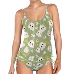 Cute Kawaii Popcorn Pattern Tankini Set by Valentinaart