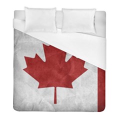 Canada Grunge Flag Duvet Cover (full/ Double Size) by Valentinaart