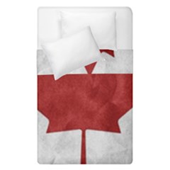 Canada Grunge Flag Duvet Cover Double Side (single Size) by Valentinaart