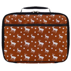 Deer Dots Orange Full Print Lunch Bag by snowwhitegirl