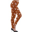 Deer Dots Orange Lightweight Velour Leggings View4