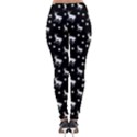 Deer Dots Black Lightweight Velour Leggings View2