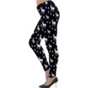 Deer Dots Black Lightweight Velour Leggings View3