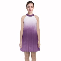 Ombre Velvet Halter Neckline Dress  by Valentinaart
