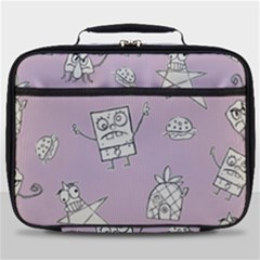 Doodle Bob Pattern Full Print Lunch Bag by Valentinaart