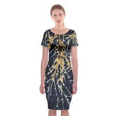 Nature Model No One Wallpaper Classic Short Sleeve Midi Dress by Simbadda